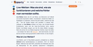 BantuBet-Ratgeber über Quotenänderungen während laufender Spiele